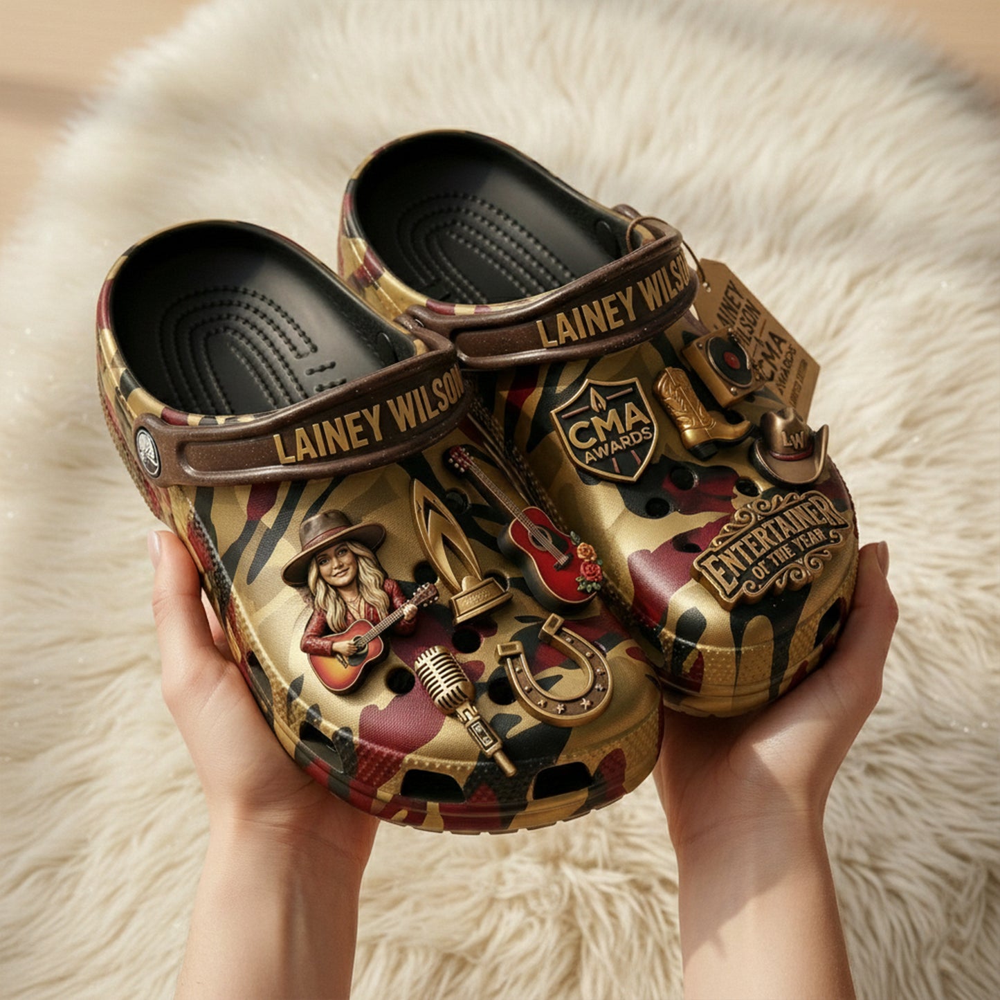 PREMIUM LNWL CLOGS WITH CHARMS LNTH