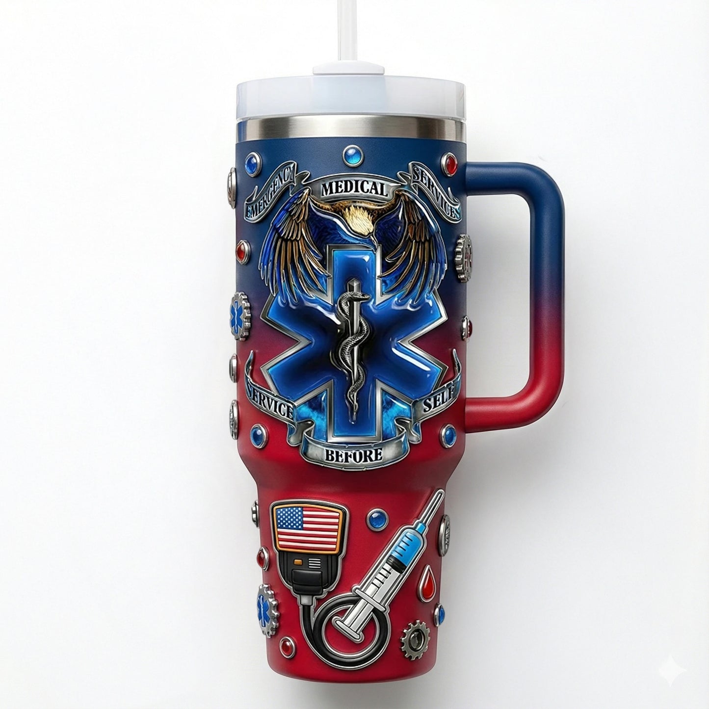 Paramedic 40oz Tumbler With Handle LNTH