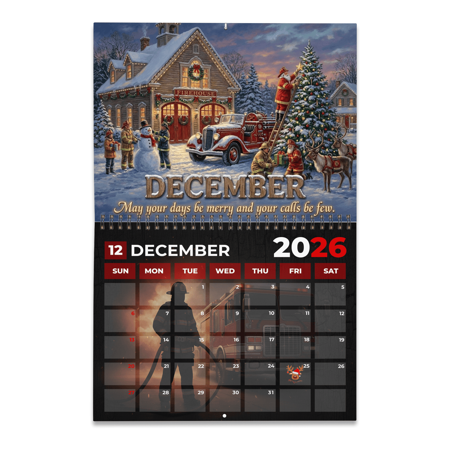 Firefighter Premium 2026 Calendar TNSM