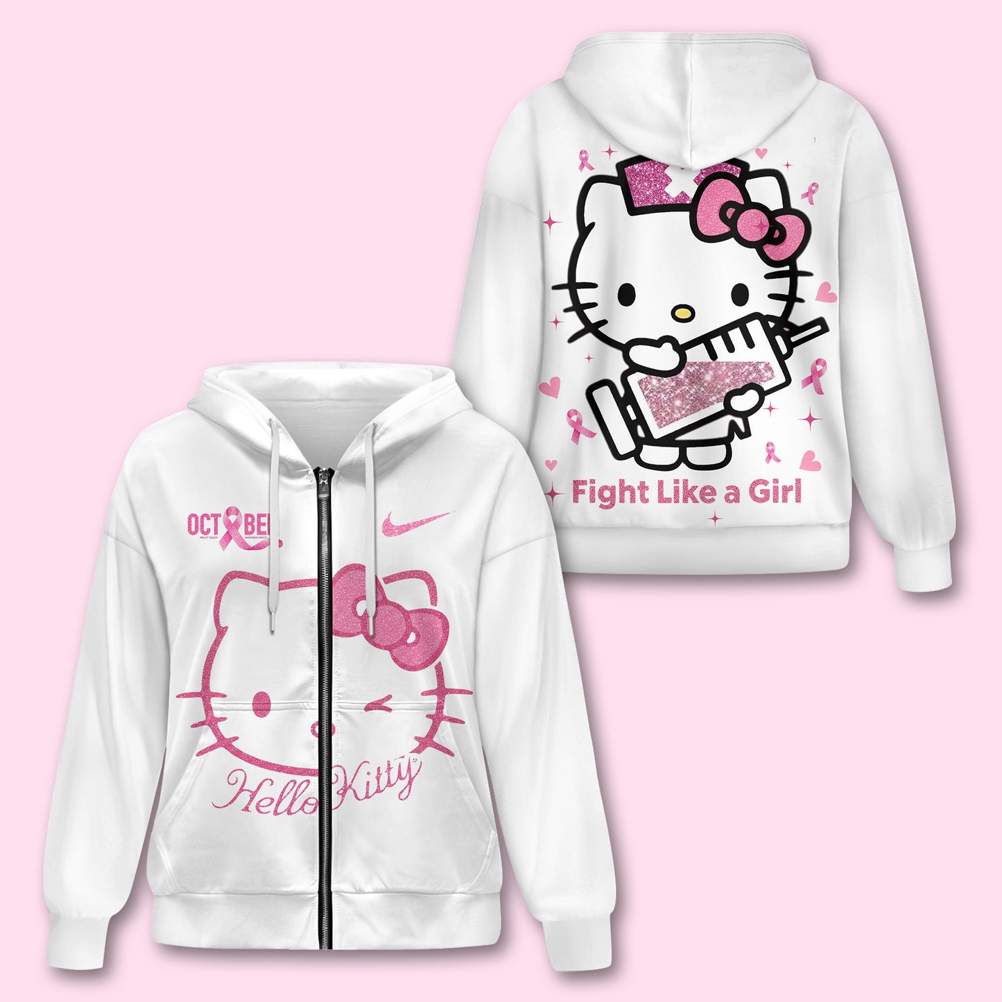 HLKT Premium Zip Hoodie+Flared Pants HTTT