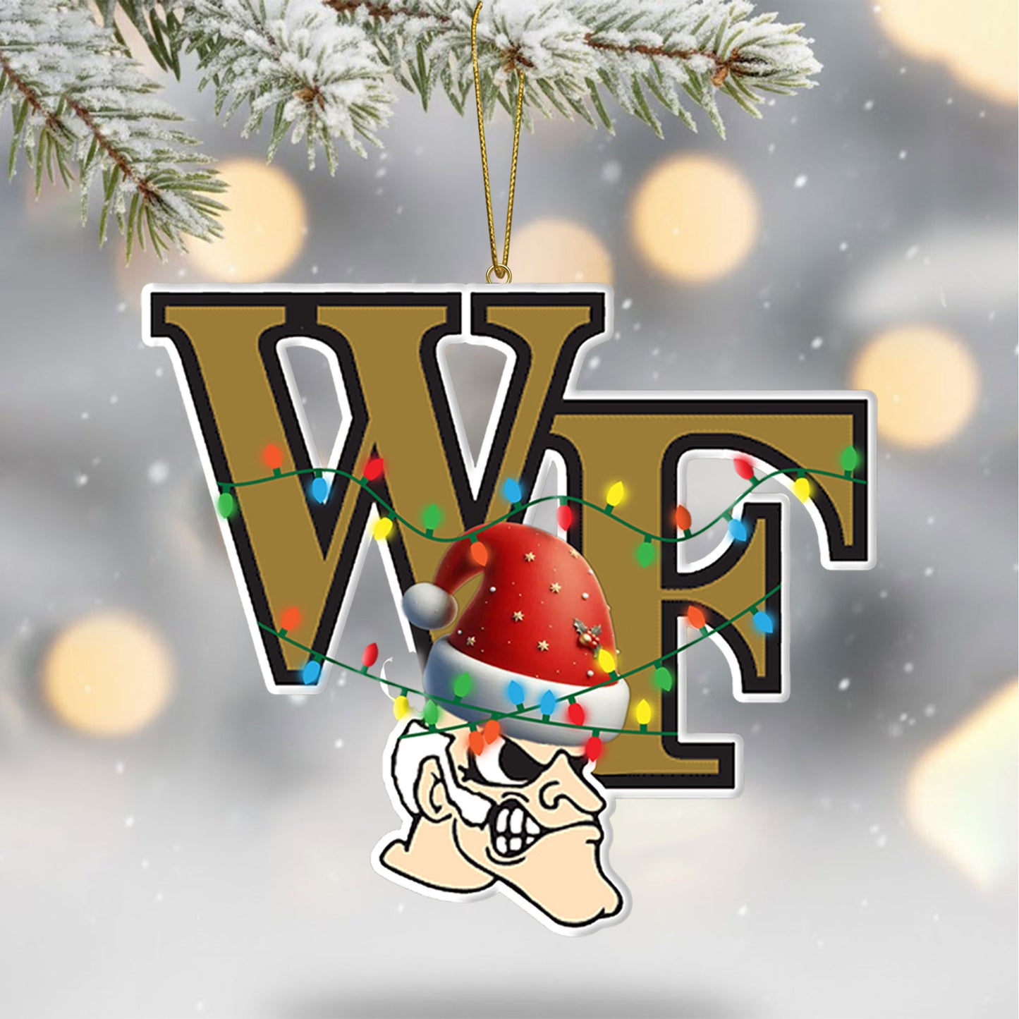 COMBO WFDD CHRISTMAS TREE TOPPER WITH ORNAMENT DAT