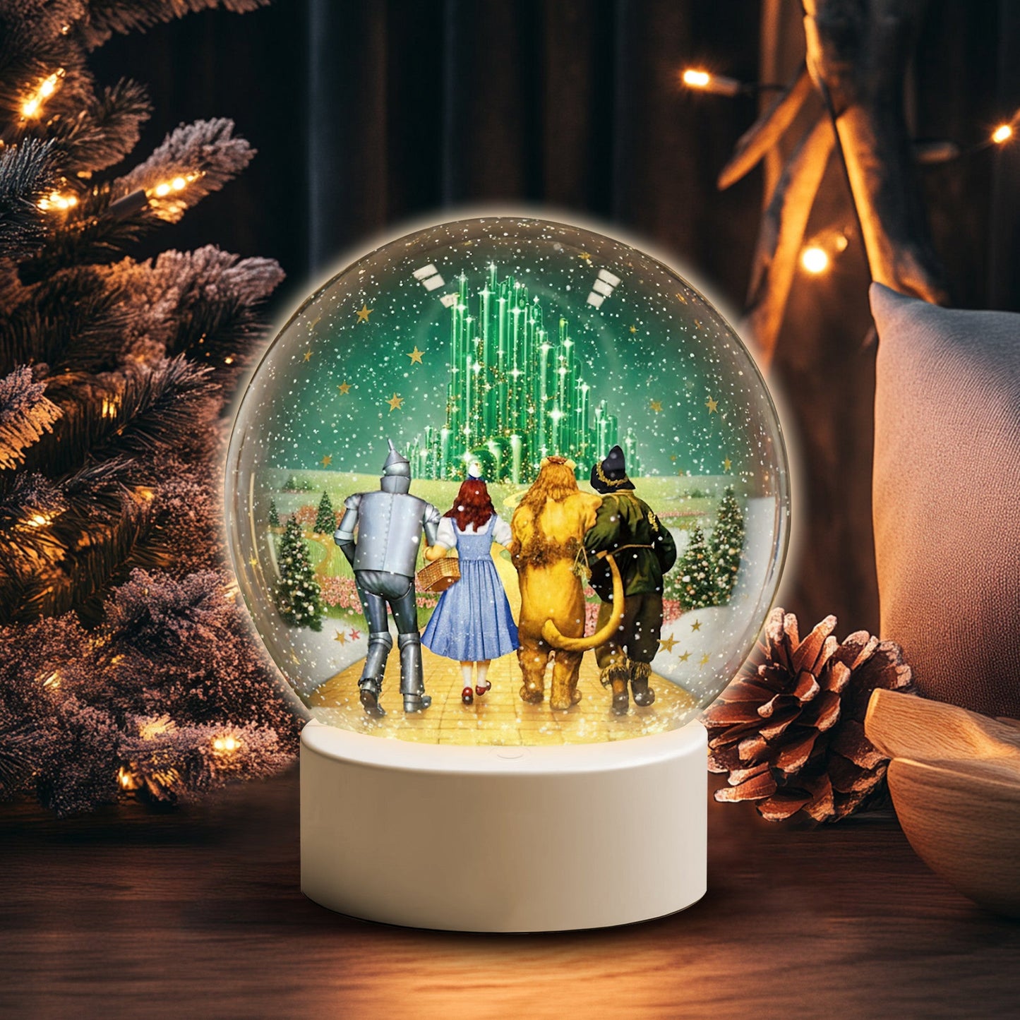 COMBO TWOZ CHRISTMAS SNOWBALL LED LIGHT WITH ORNAMENT TNSM
