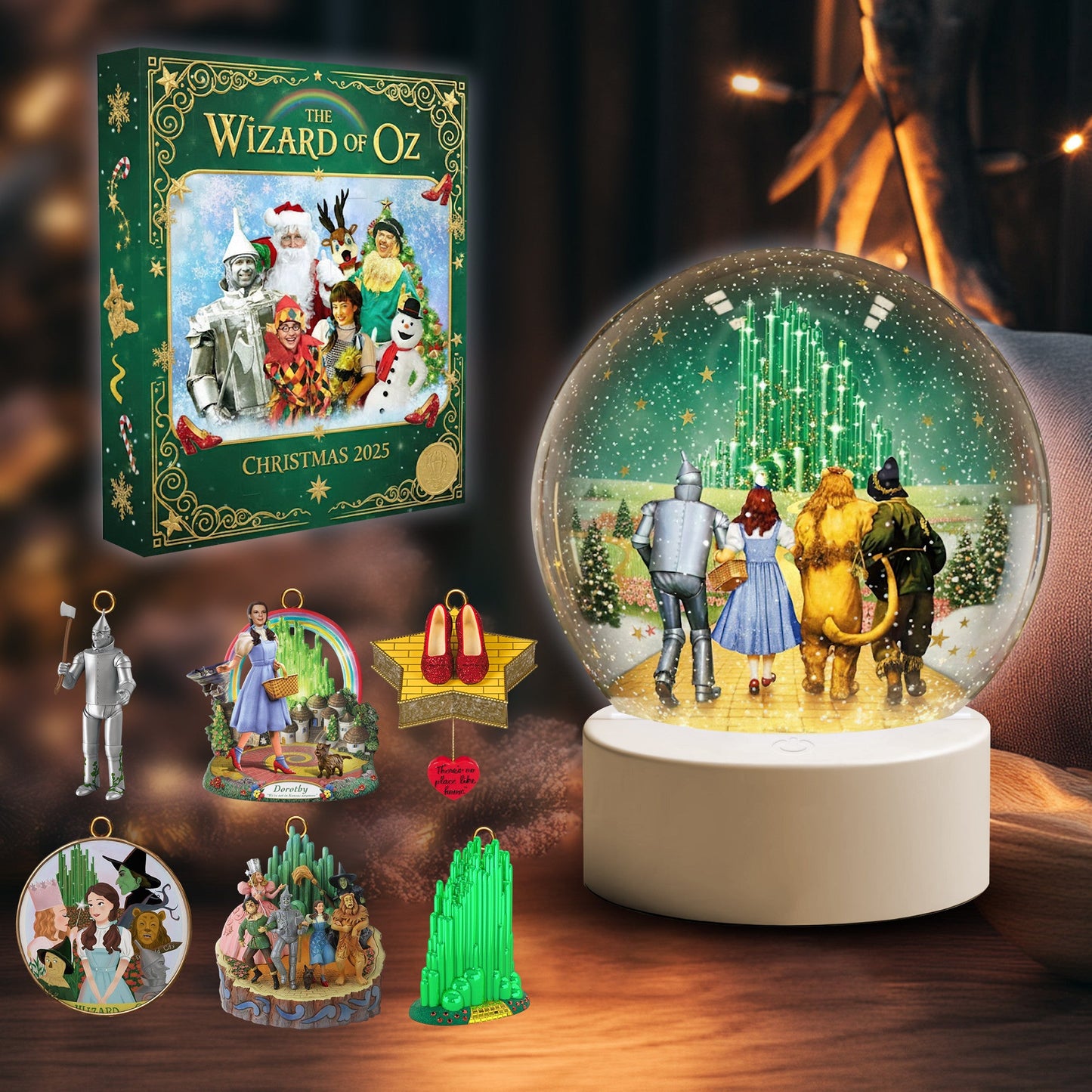 COMBO TWOZ CHRISTMAS SNOWBALL LED LIGHT WITH ORNAMENT TNSM