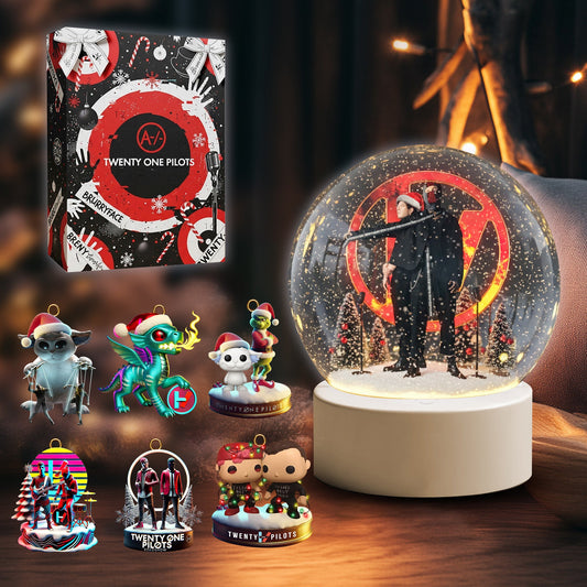 COMBO TOP CHRISTMAS SNOWBALL LED LIGHT WITH ORNAMENT TNSM