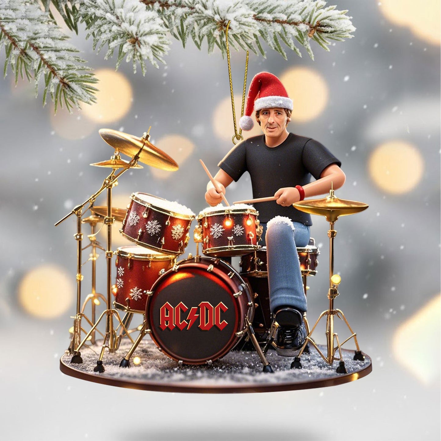 COMBO ACD CHRISTMAS TREE TOPPER WITH ORNAMENT DAT