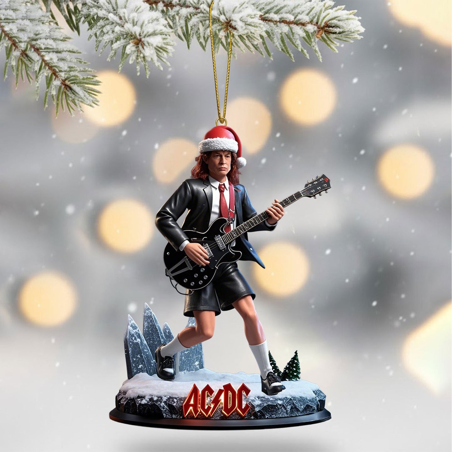 COMBO ACD CHRISTMAS TREE TOPPER WITH ORNAMENT DAT