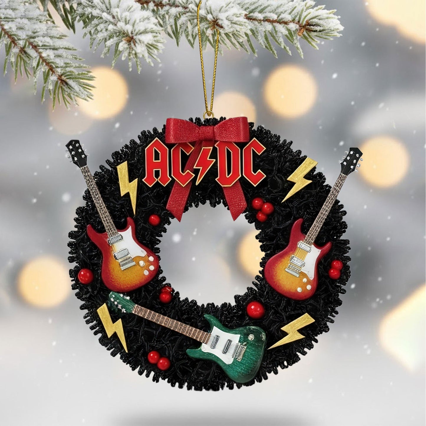 COMBO ACD CHRISTMAS TREE TOPPER WITH ORNAMENT DAT