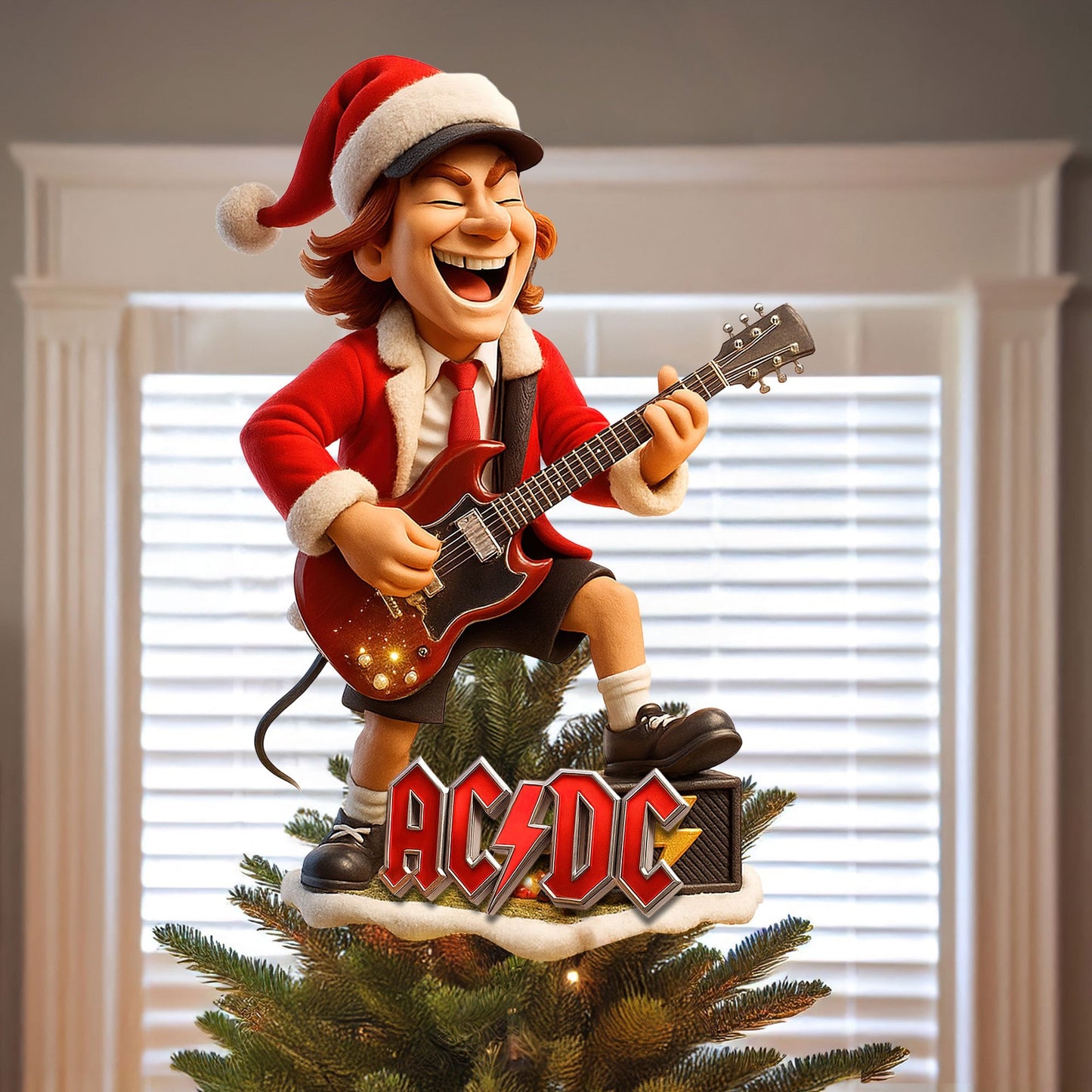 COMBO ACD CHRISTMAS TREE TOPPER WITH ORNAMENT DAT