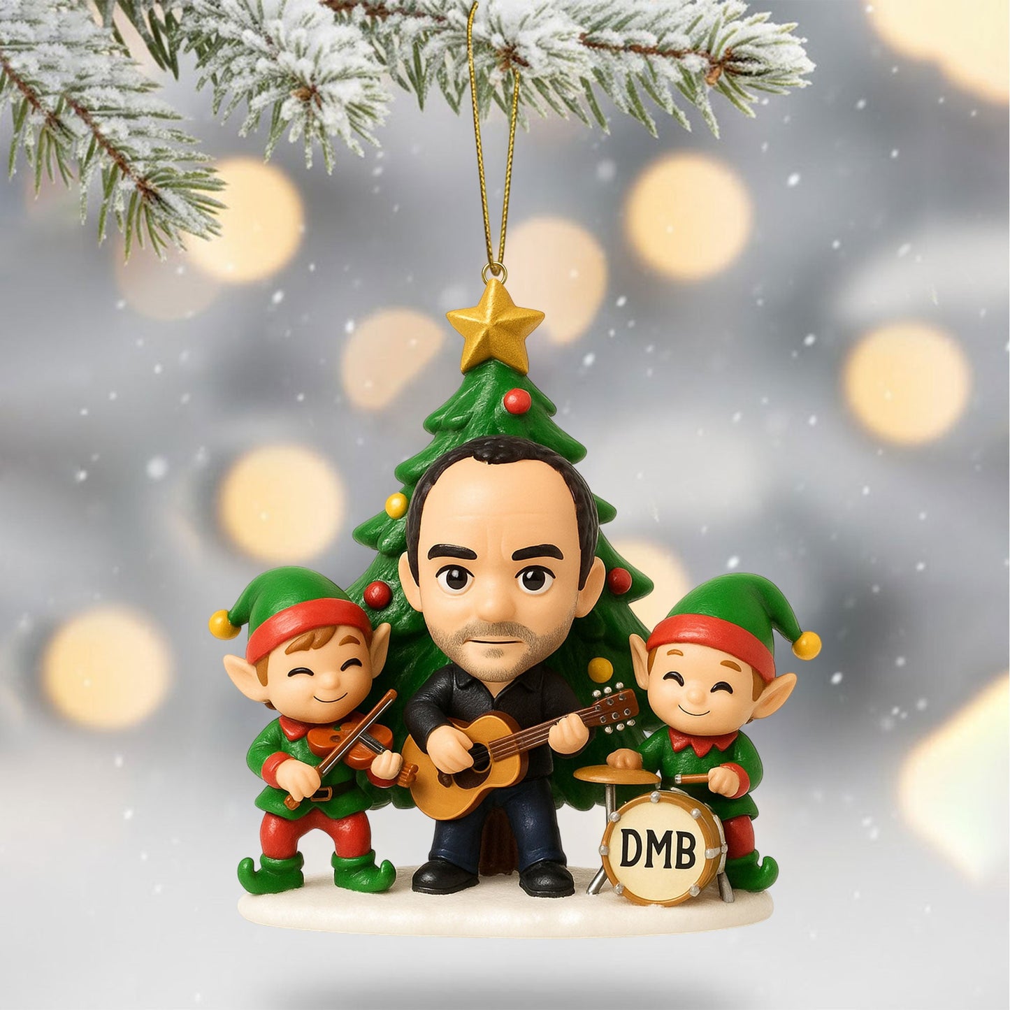 COMBO DMB CHRISTMAS TREE TOPPER WITH ORNAMENT DAT