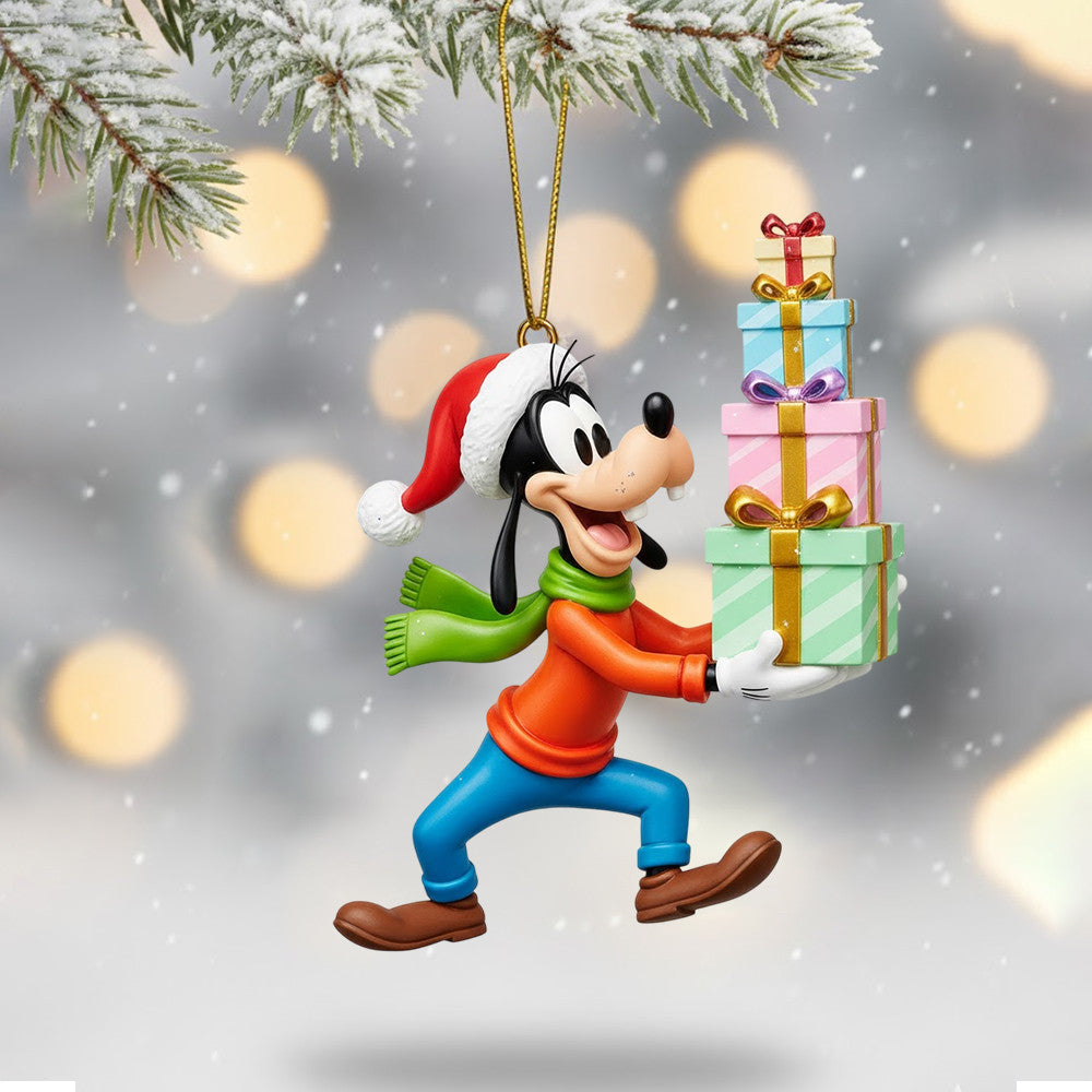 COMBO MICK CHRISTMAS SNOWBALL LED LIGHT WITH ORNAMENT TNSM