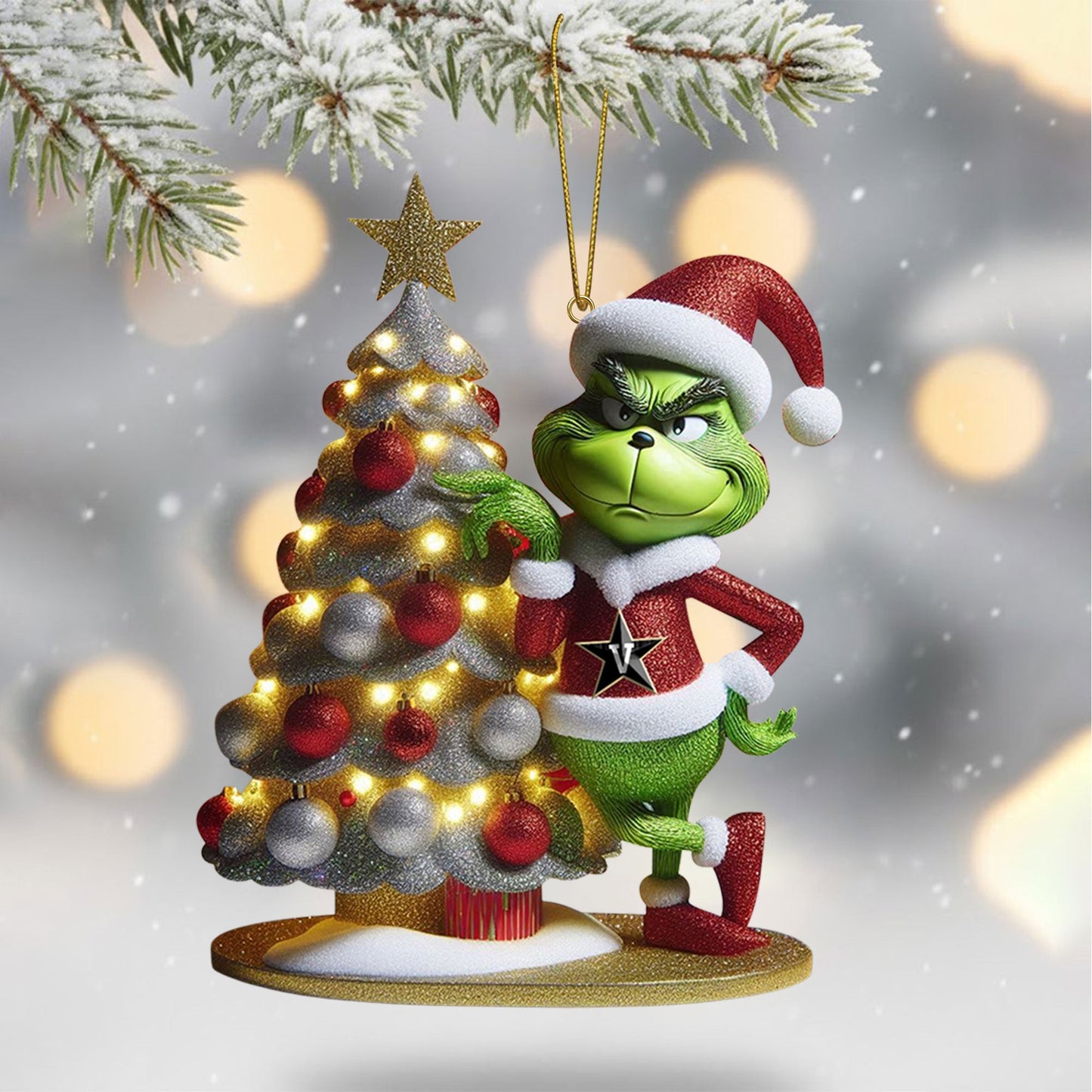 COMBO VDBC CHRISTMAS TREE TOPPER WITH ORNAMENT DAT