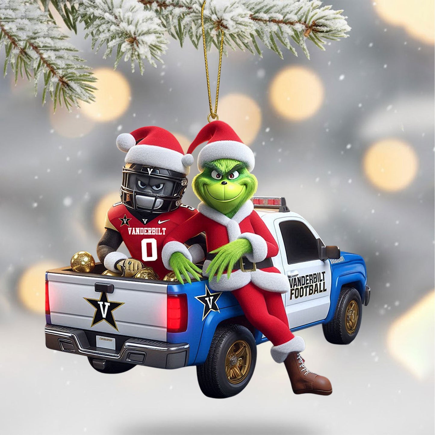 COMBO VDBC CHRISTMAS TREE TOPPER WITH ORNAMENT DAT