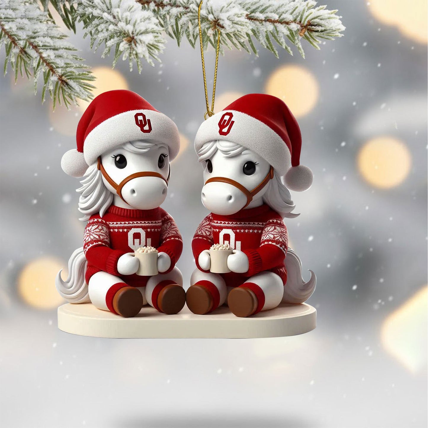 COMBO OSN CHRISTMAS TREE TOPPER WITH ORNAMENT DAT
