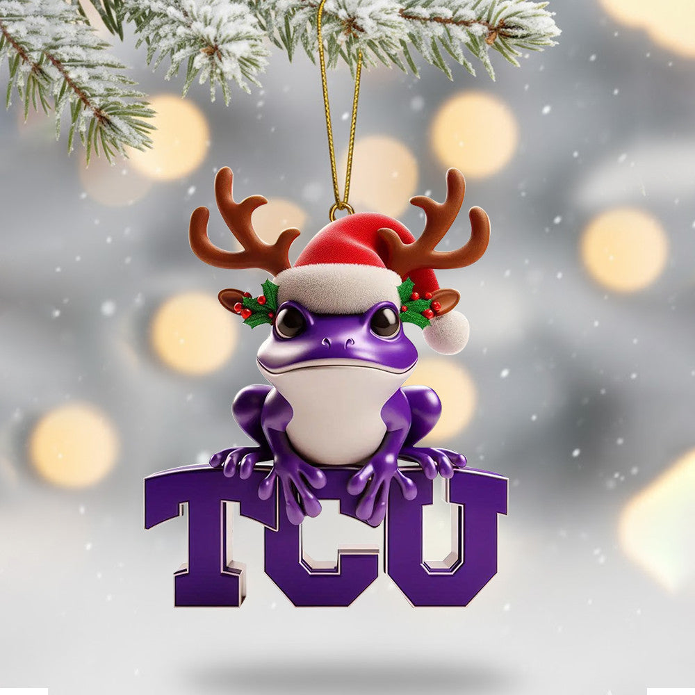 COMBO TCU CHRISTMAS TREE TOPPER WITH ORNAMENT DAT