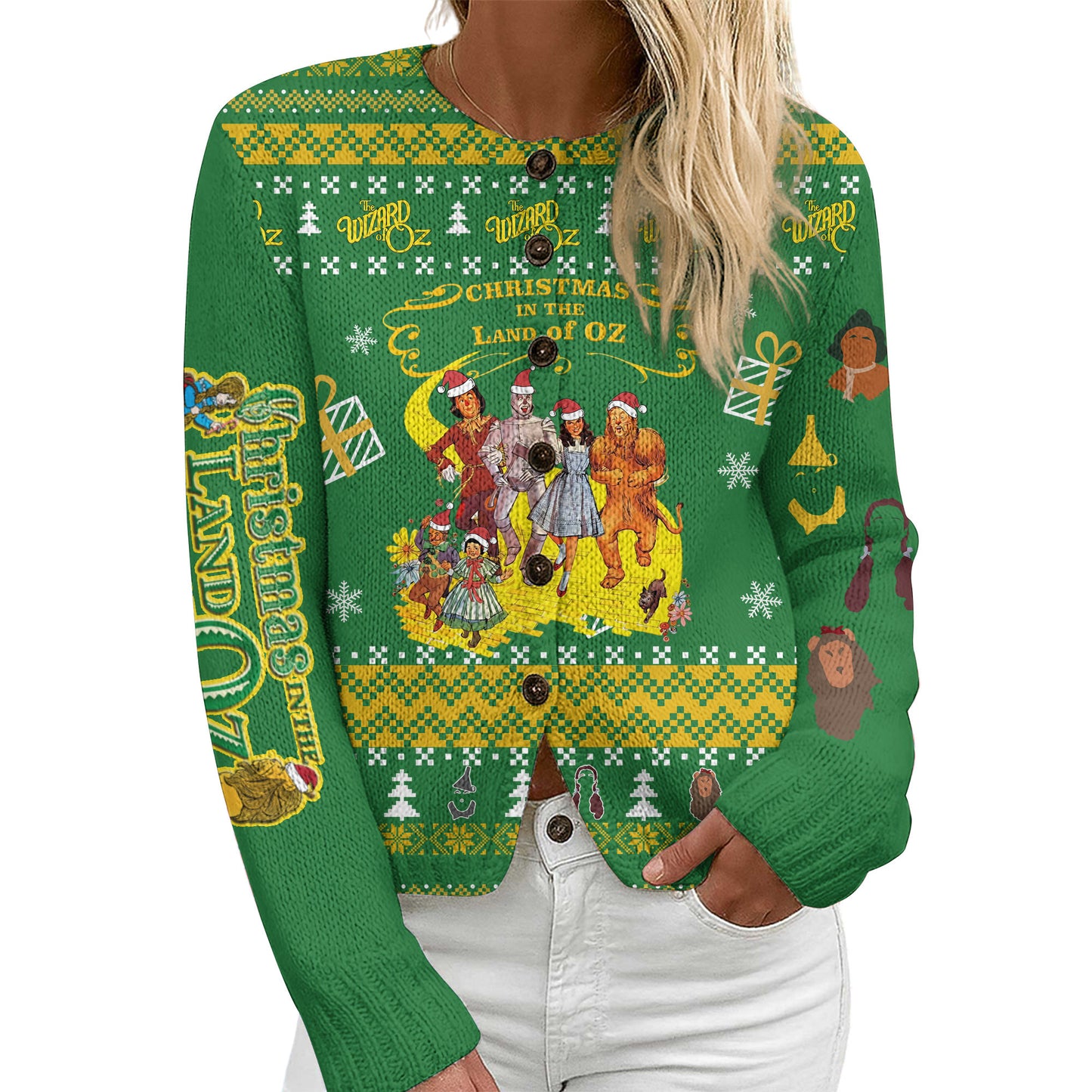 TWOZ CARDIGAN SWEATSHIRT WITH BUTTON TNSM