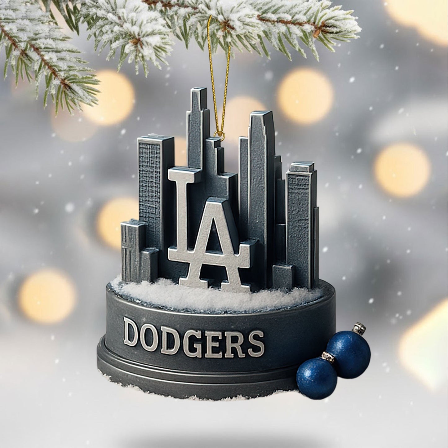 COMBO LAD CHRISTMAS TREE TOPPER WITH ORNAMENT DAT