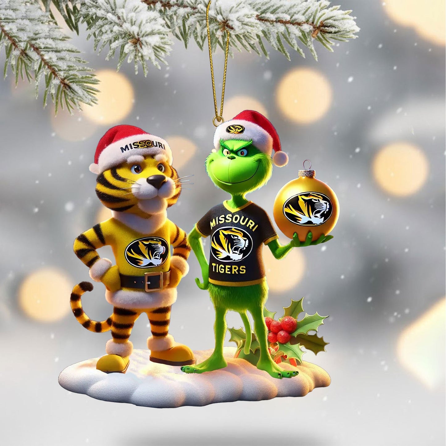 COMBO MSTG CHRISTMAS TREE TOPPER WITH ORNAMENT DAT