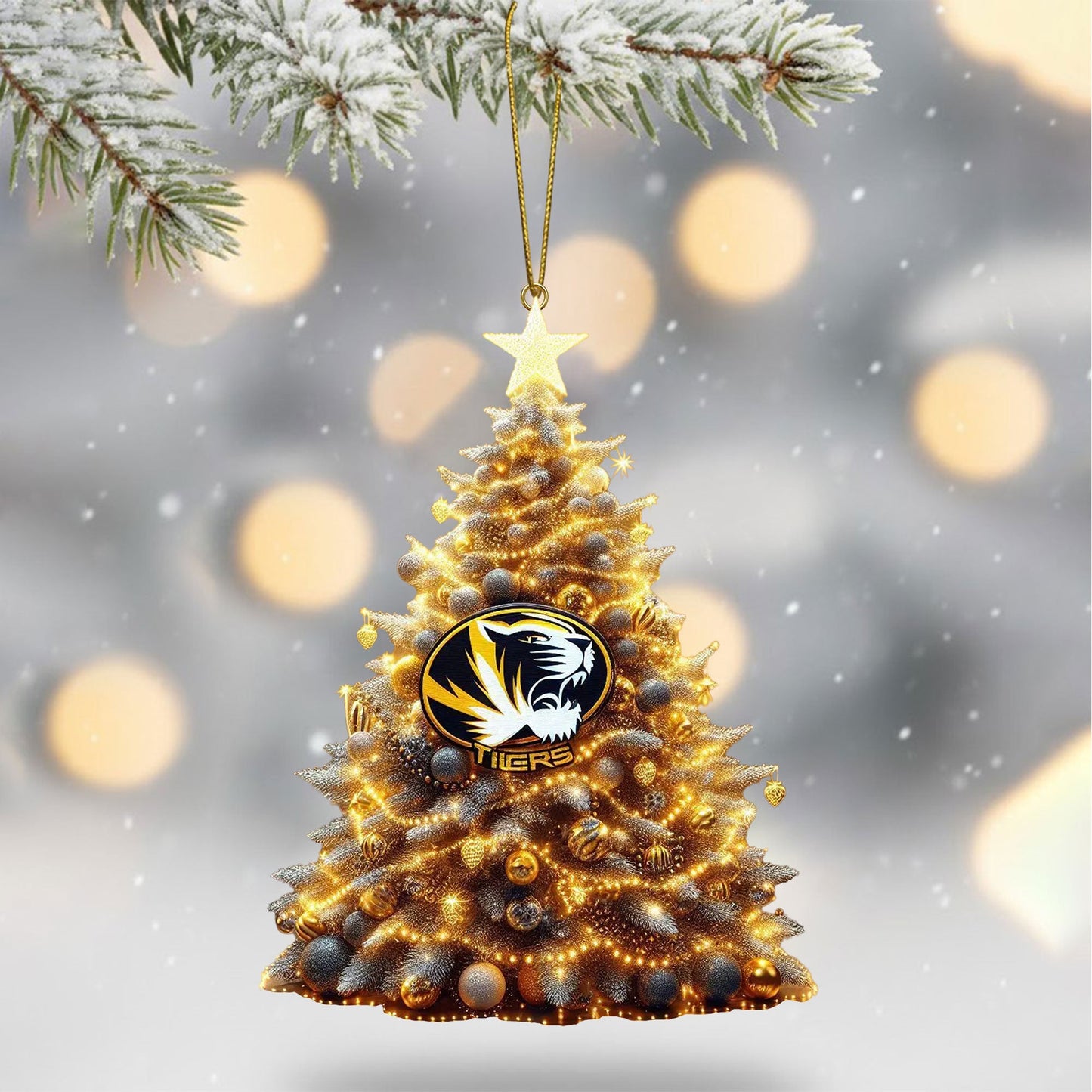 COMBO MSTG CHRISTMAS TREE TOPPER WITH ORNAMENT DAT