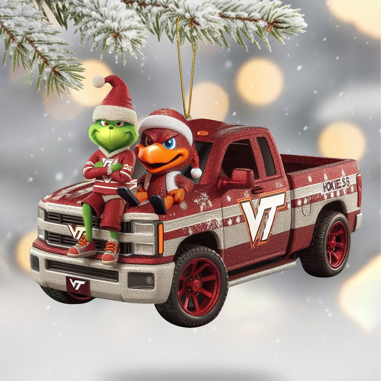 COMBO VTH CHRISTMAS TREE TOPPER WITH ORNAMENT DAT