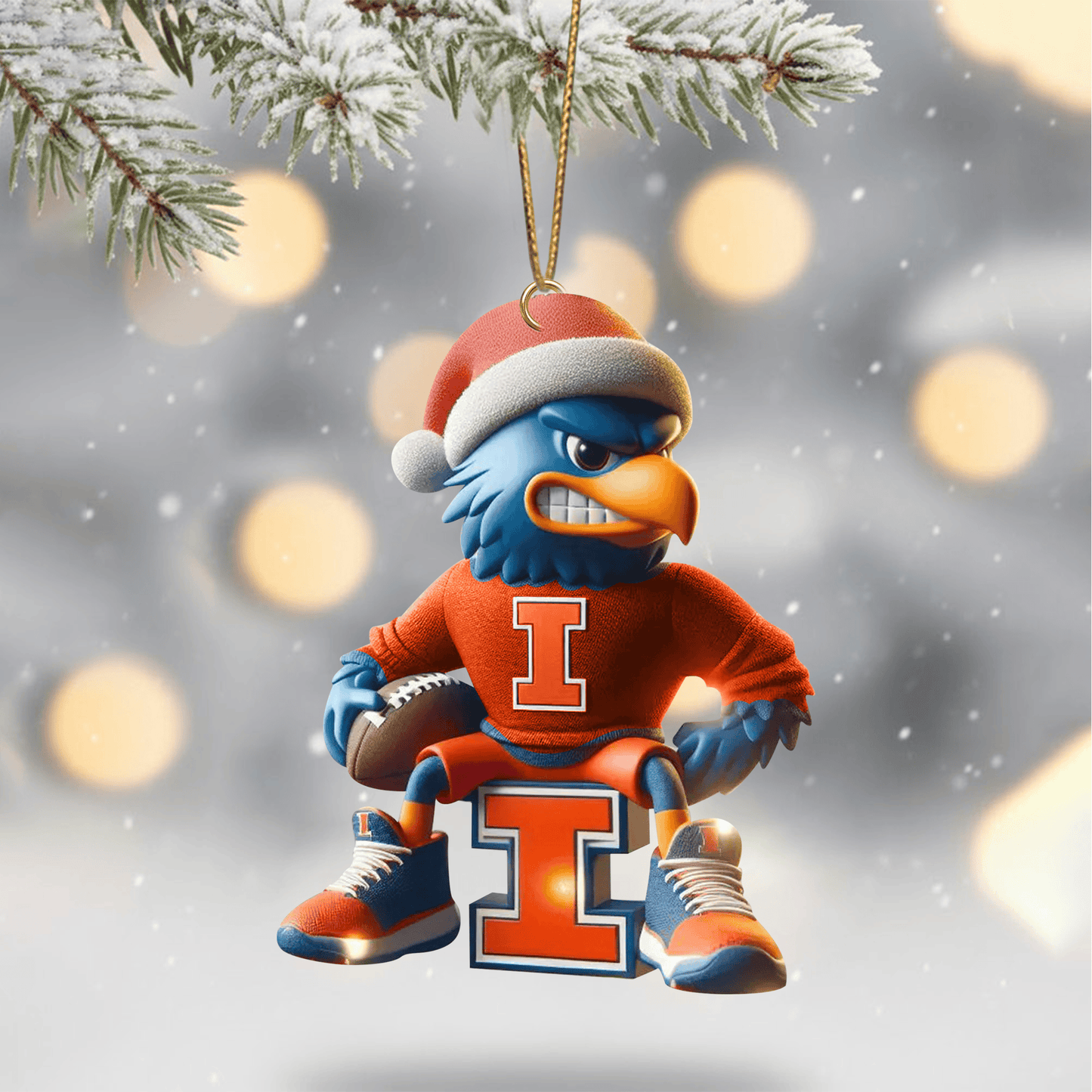 COMBO IFI CHRISTMAS TREE TOPPER WITH ORNAMENT DAT