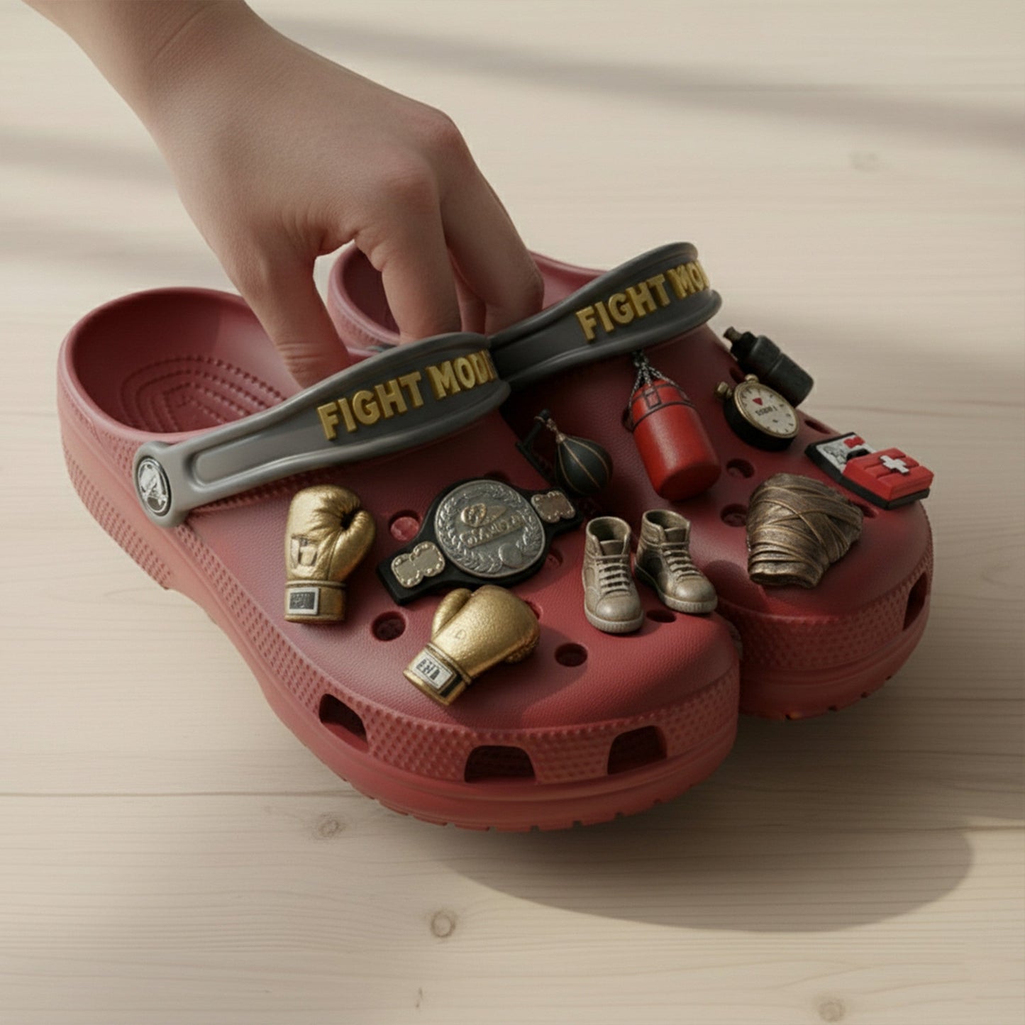 PREMIUM Boxing CLOGS WITH CHARMS LNTH