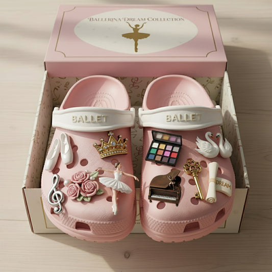 PREMIUM Ballet CLOGS WITH CHARMS LNTH