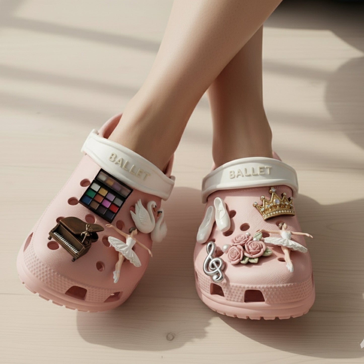 PREMIUM Ballet CLOGS WITH CHARMS LNTH
