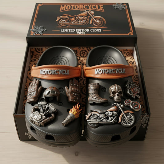 PREMIUM Motorcycle CLOGS WITH CHARMS LNTH