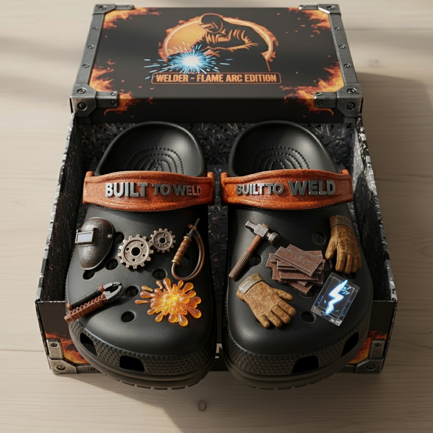PREMIUM Welder CLOGS WITH CHARMS LNTH