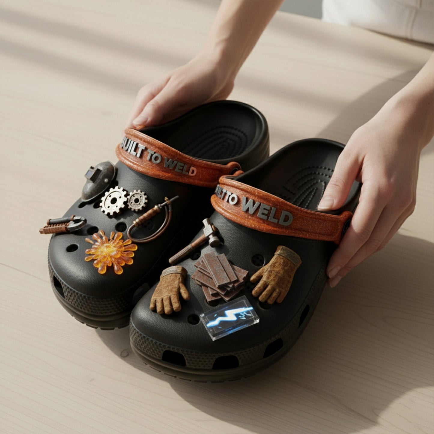 PREMIUM Welder CLOGS WITH CHARMS LNTH