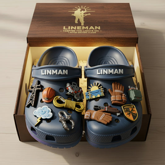 PREMIUM Lineman CLOGS WITH CHARMS LNTH