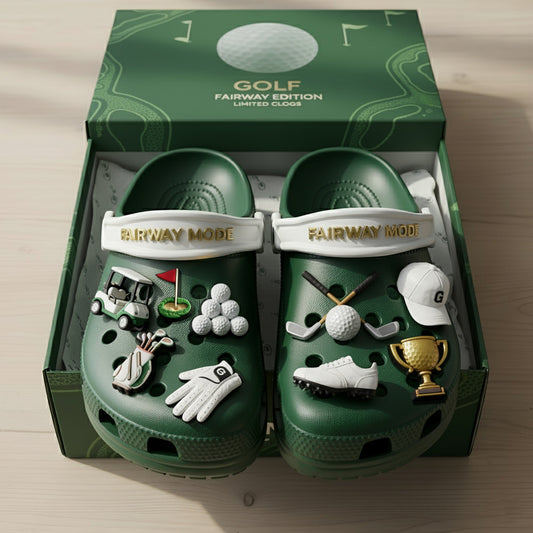 PREMIUM GOLF CLOGS WITH CHARMS LNTH