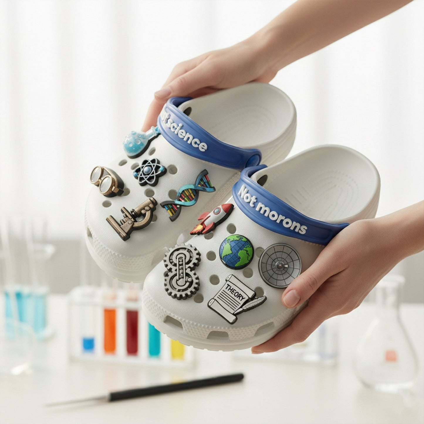 PREMIUM Science CLOGS WITH CHARMS LNTH