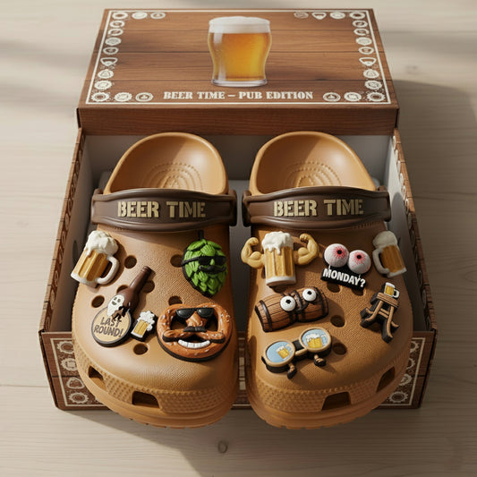 PREMIUM Beer Lovers CLOGS WITH CHARMS LNTH