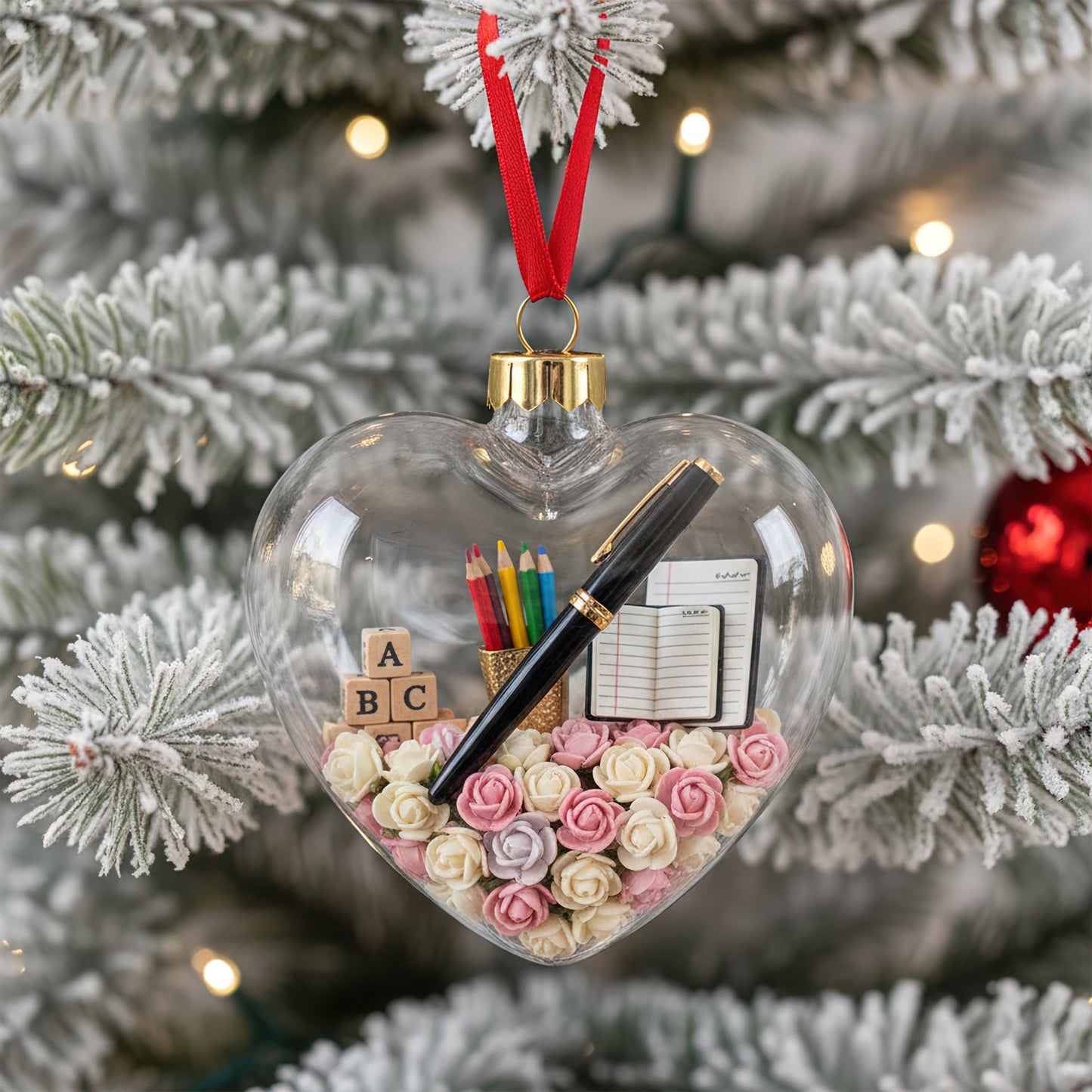 Teacher Heart Ornament TNSM