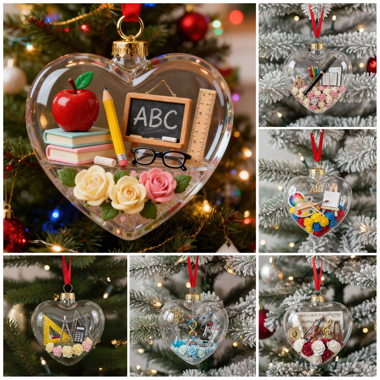 Teacher Heart Ornament TNSM