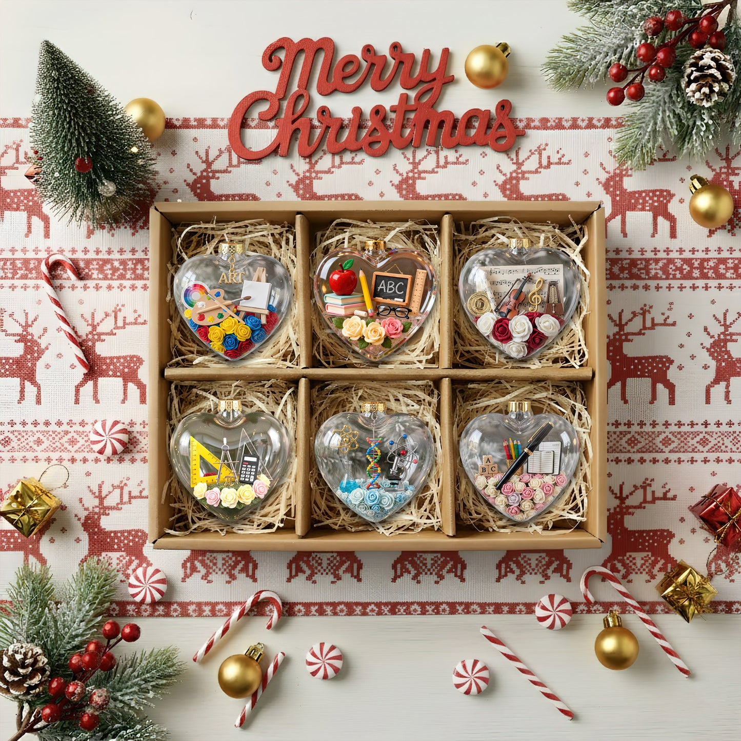 Teacher Heart Ornament TNSM