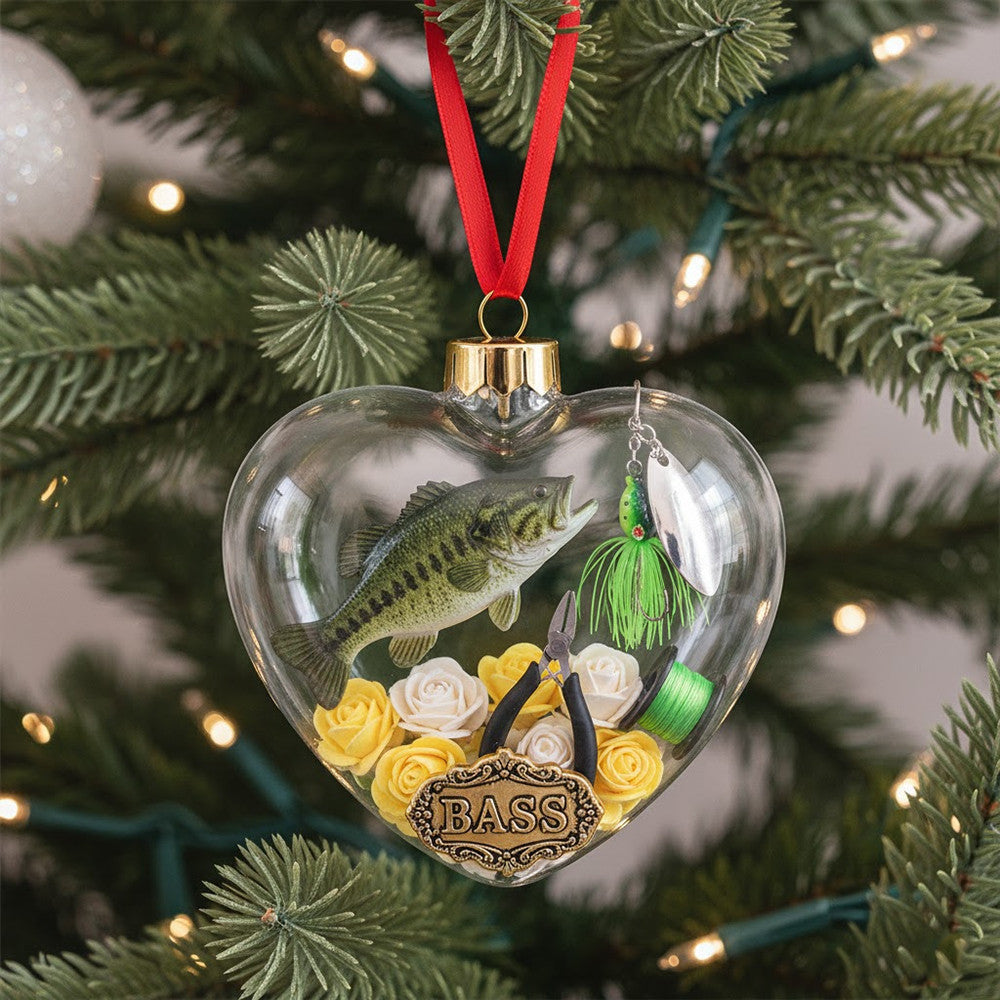 Fishing Heart Ornament TNSM
