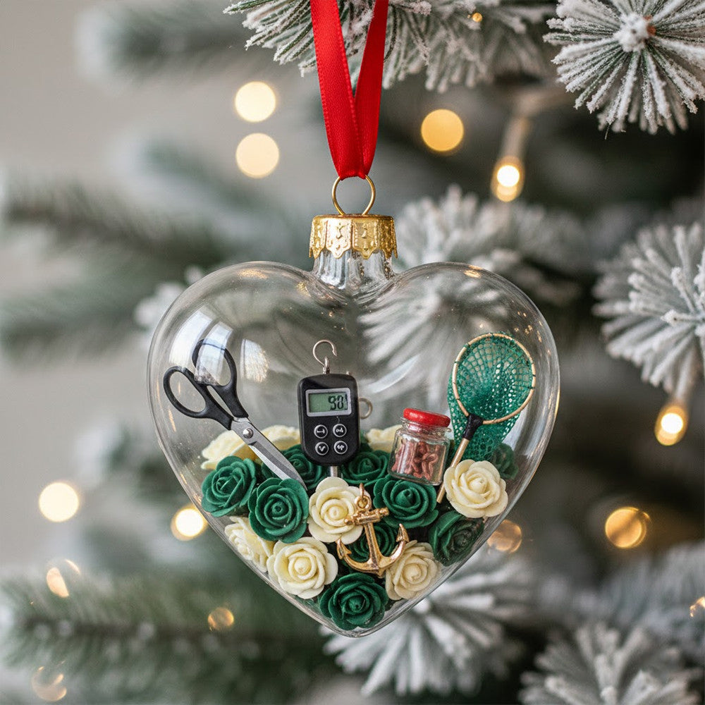 Fishing Heart Ornament TNSM