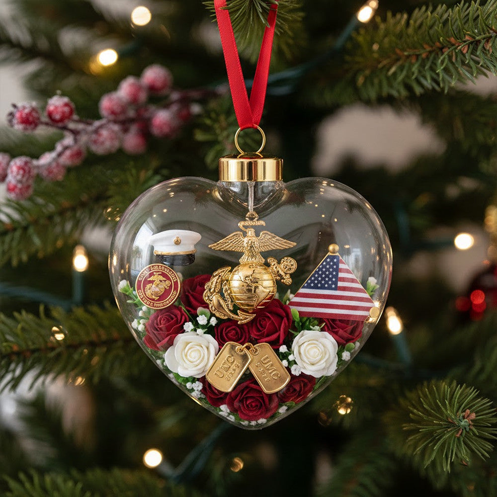 U.S. Marine Corps Heart Ornament TNSM