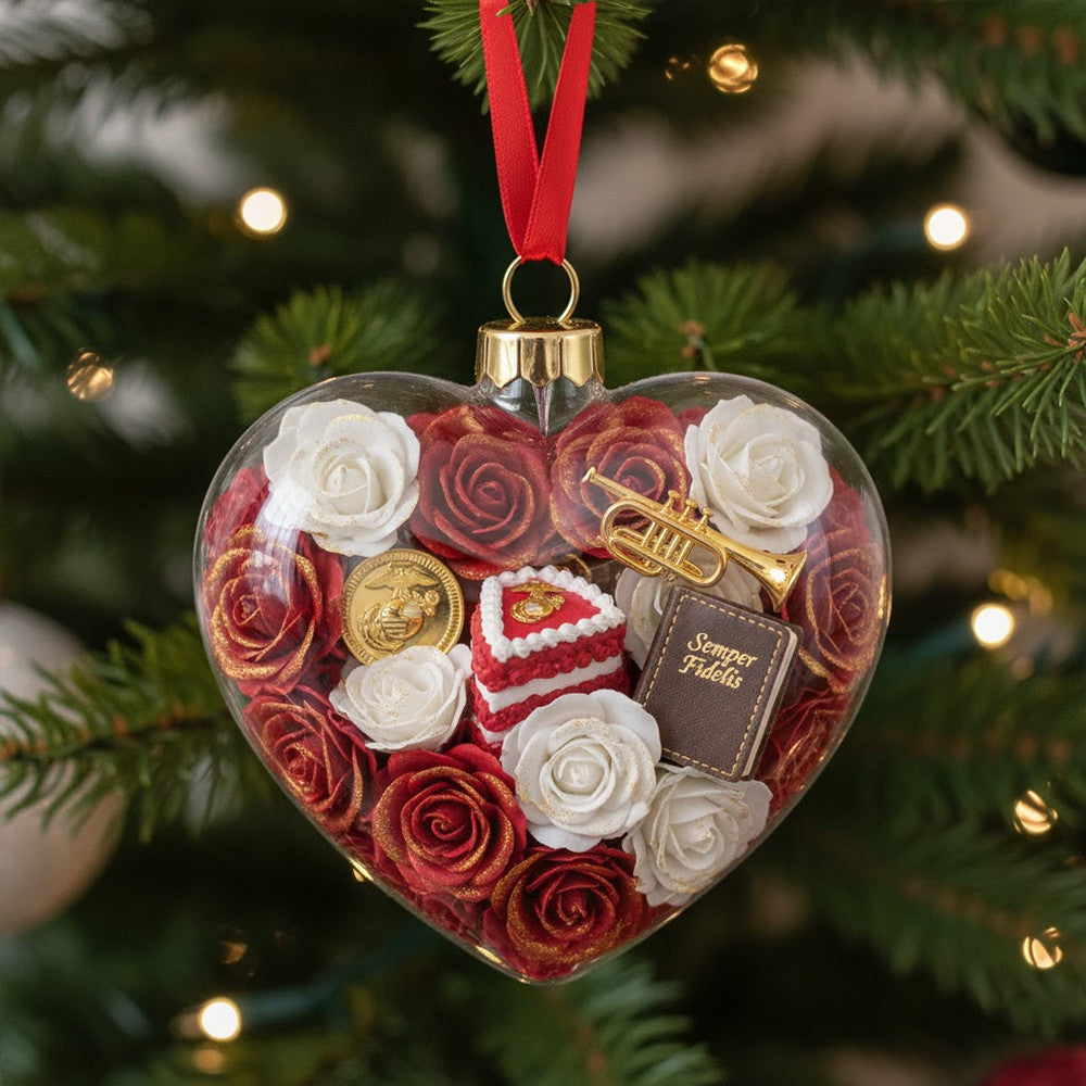 U.S. Marine Corps Heart Ornament TNSM