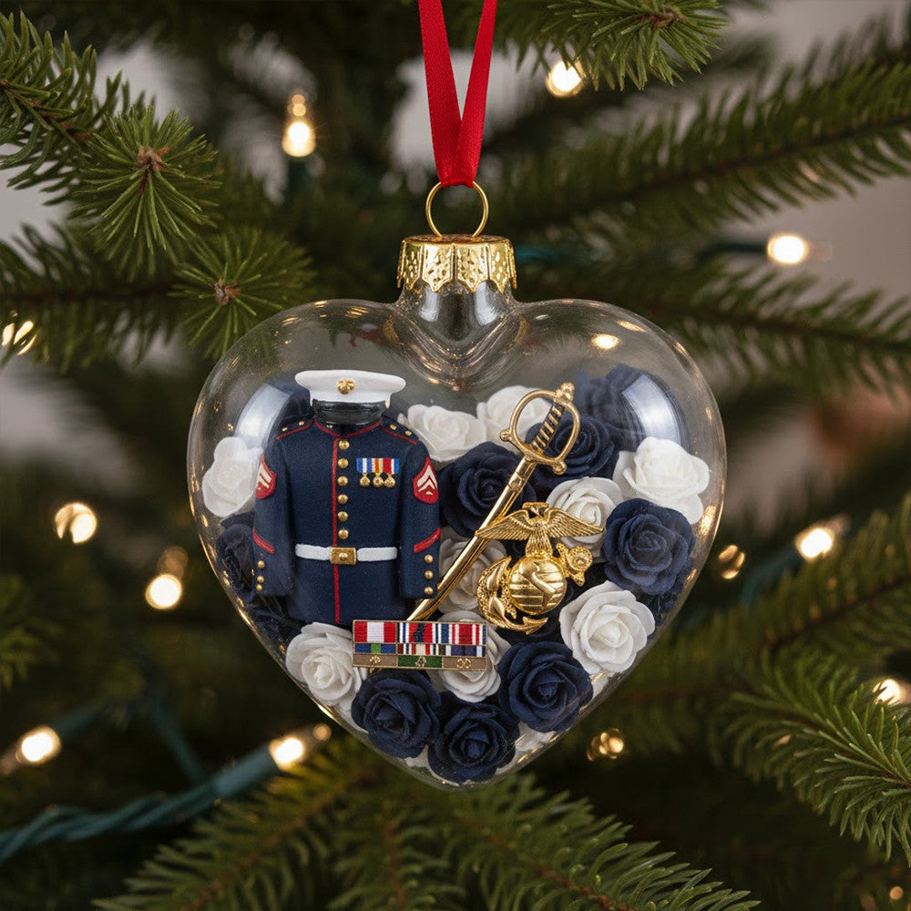 U.S. Marine Corps Heart Ornament TNSM