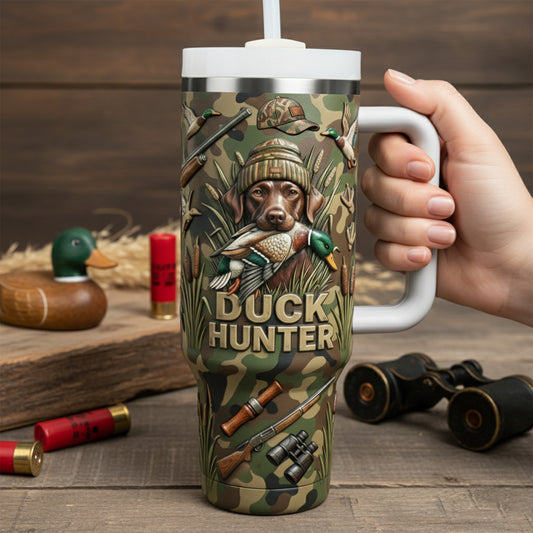 Duck Hunting 40oz Tumbler With Handle LNTH