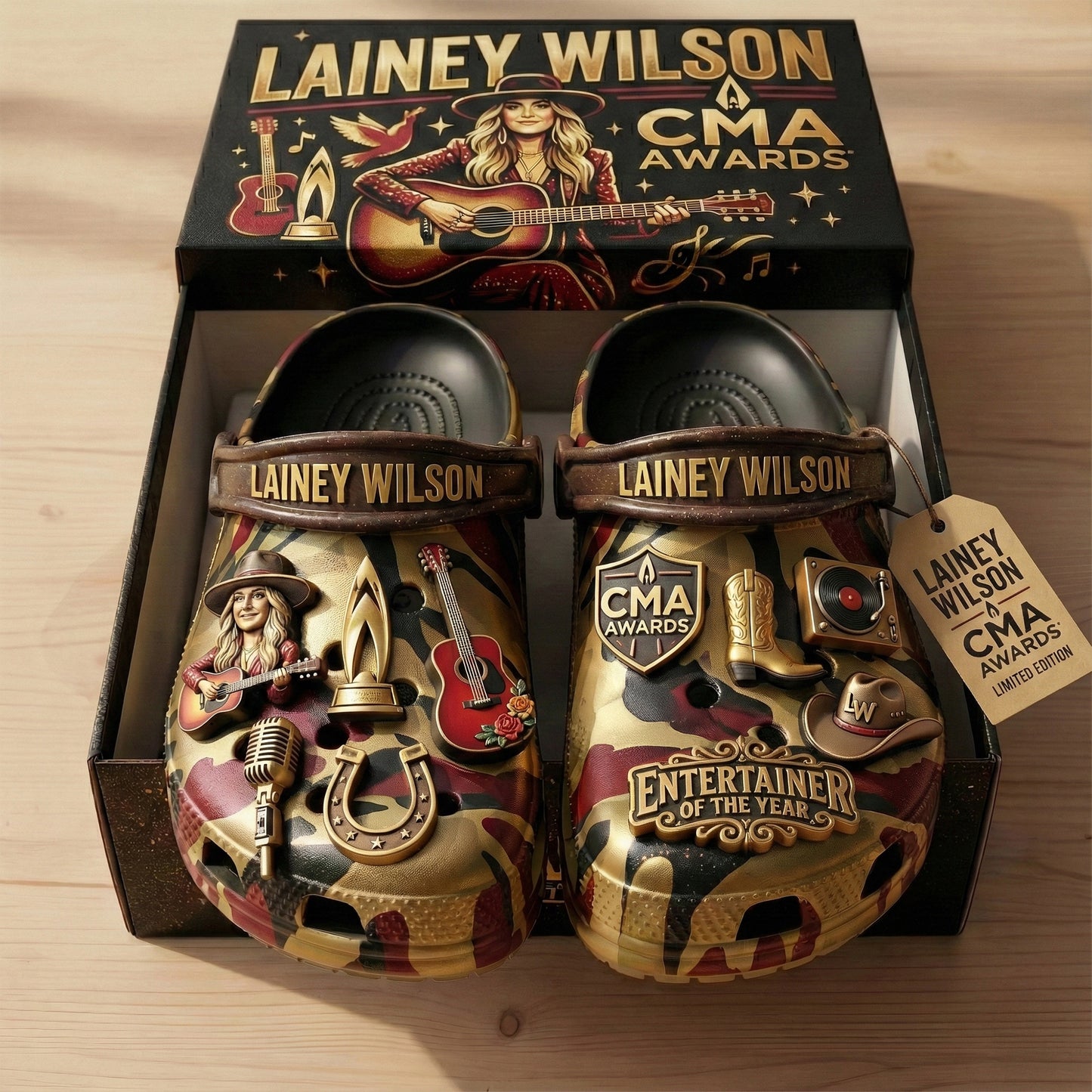 PREMIUM LNWL CLOGS WITH CHARMS LNTH
