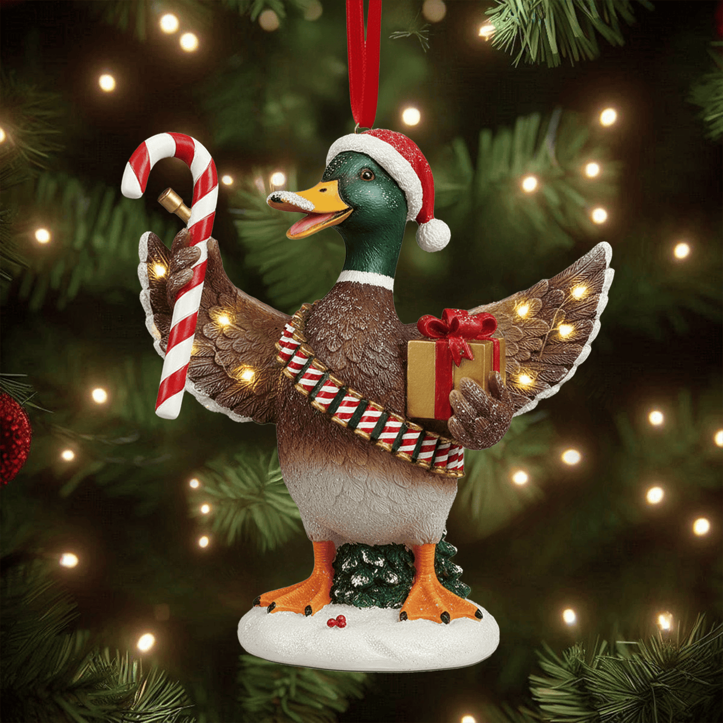COMBO Duck Hunting CHRISTMAS TREE TOPPER WITH ORNAMENT LNTH