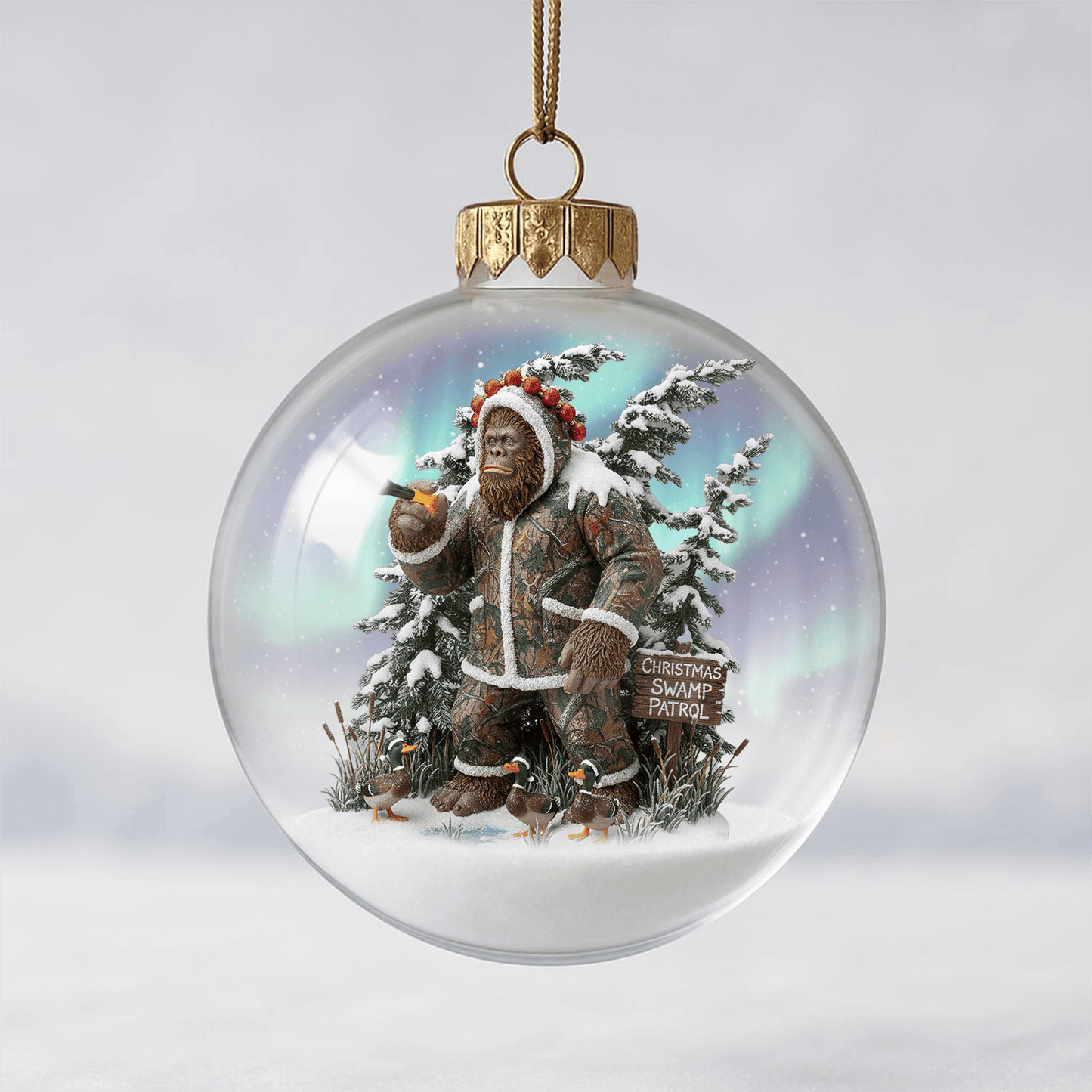 Duck Hunting Christmas Ornament LNTH
