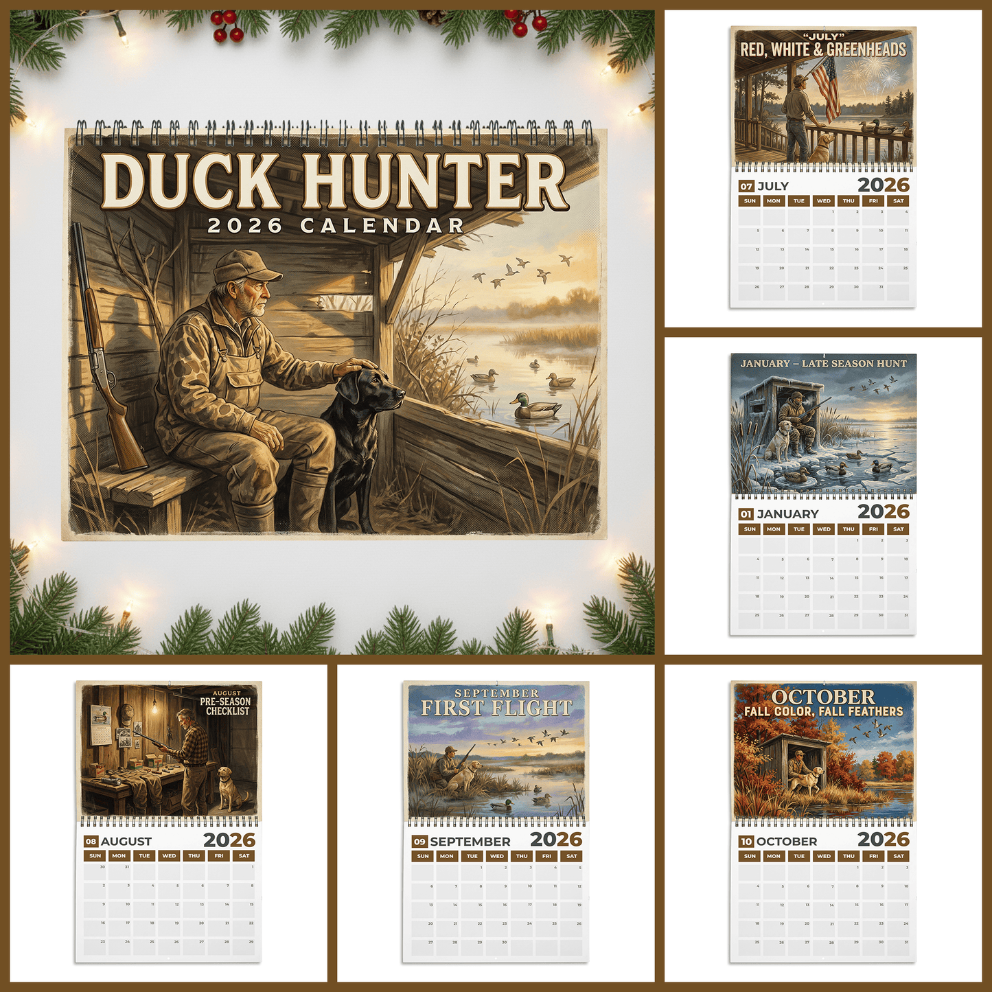 PREMIUM Duck Hunting 2026 CALENDAR LNTH