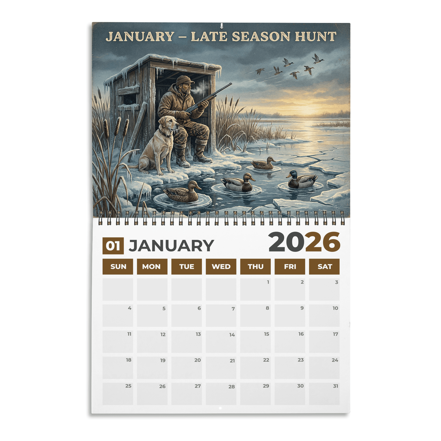 PREMIUM Duck Hunting 2026 CALENDAR LNTH