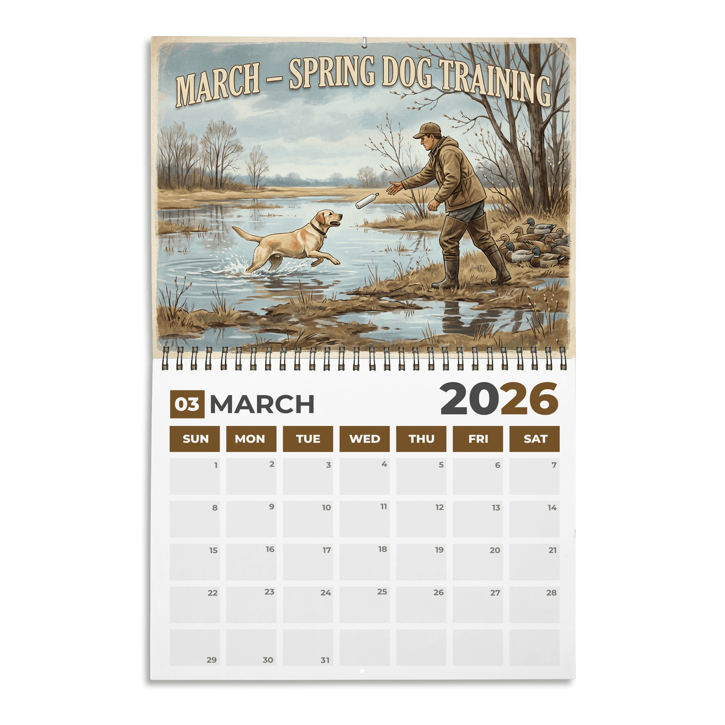 PREMIUM Duck Hunting 2026 CALENDAR LNTH
