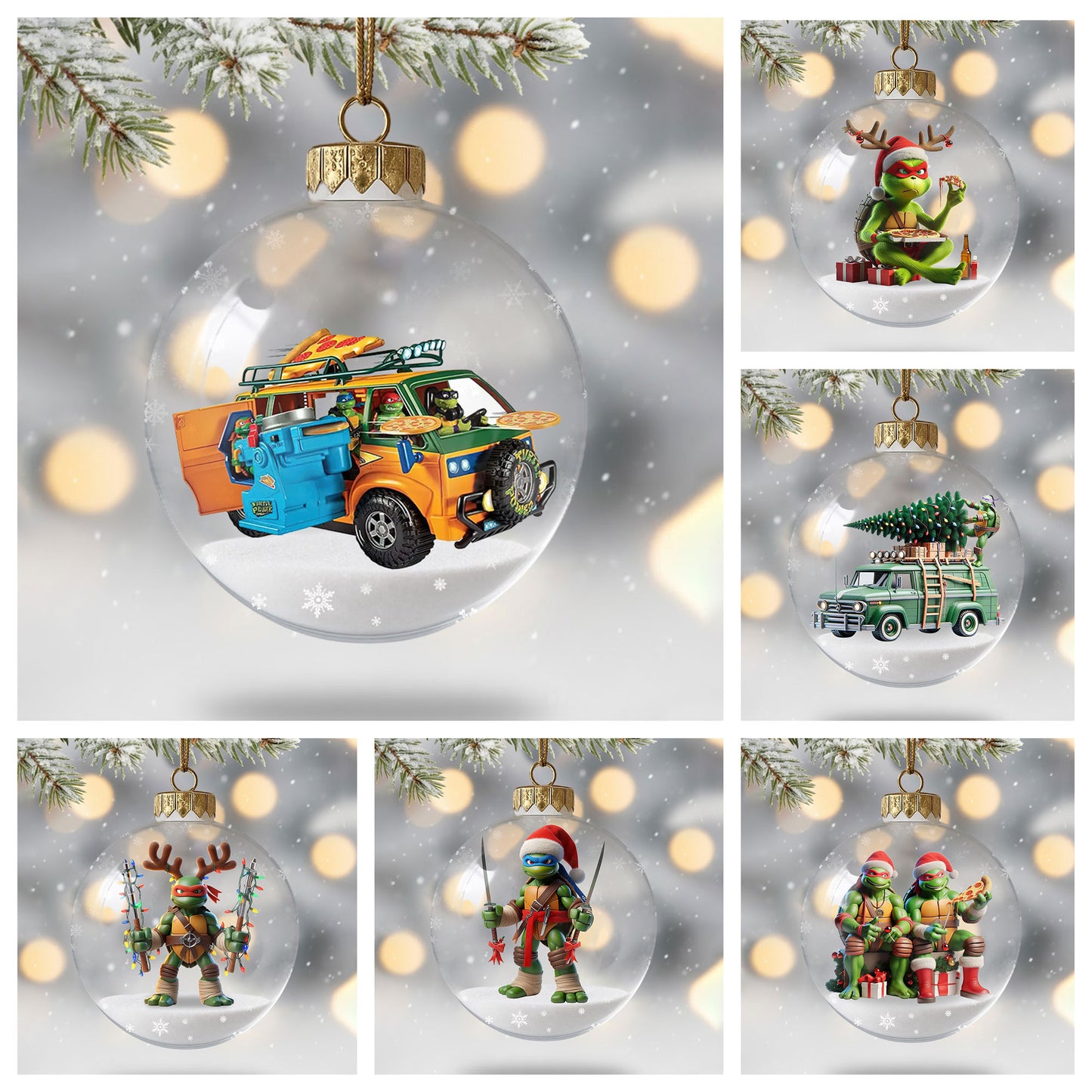 TMNT Christmas Ornament DAT